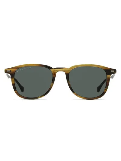 Hugo Boss Round Frame Sunglasses In Multi