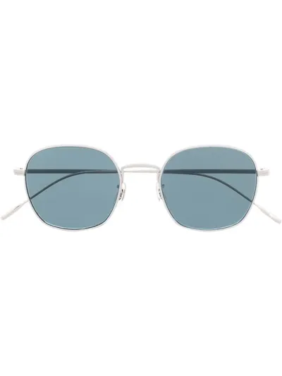 Oliver Peoples Adés Square-frame Sunglasses In Silver