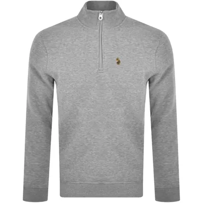 Luke 1977 Half Zip Sydney Sweatshirt Grey