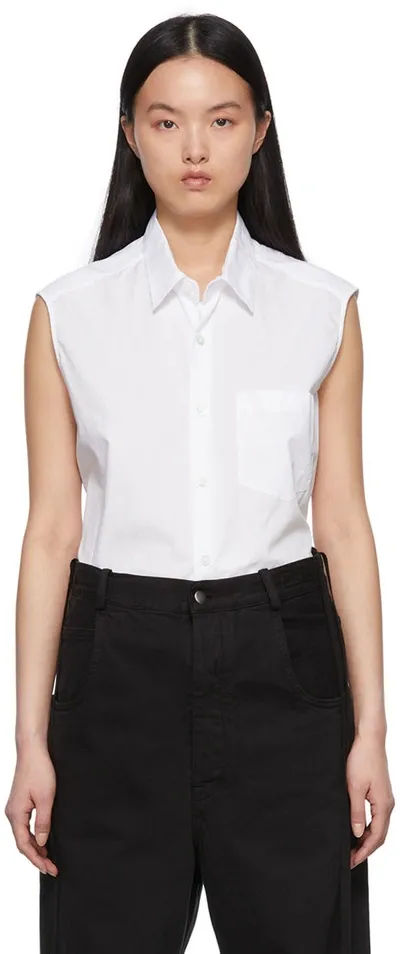 Ann Demeulemeester White Amelie Shirt In 001 White