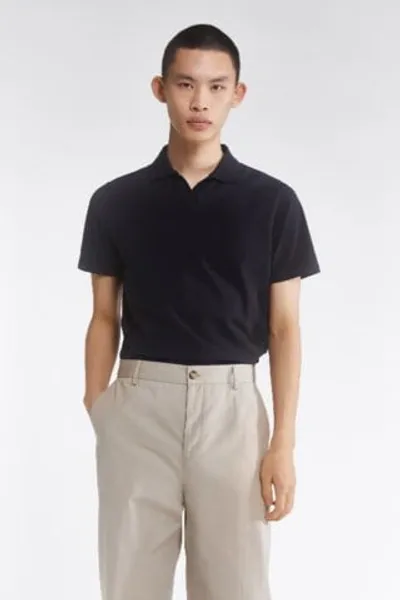 Filippa K Lycra Polo T-shirt In Navy