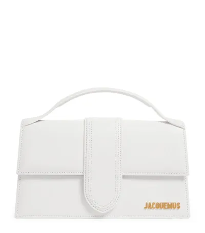 Jacquemus Le Grand Bambino Leather Mini Bag In White