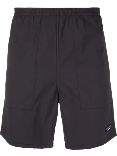 Patagonia Logo-patch Track Shorts In Schwarz