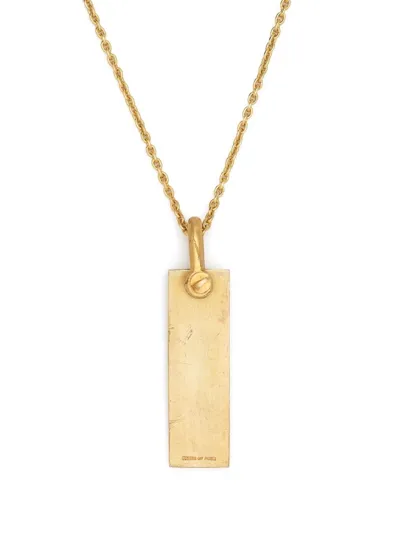 Parts Of Four Plate-pendant Necklace In Gold