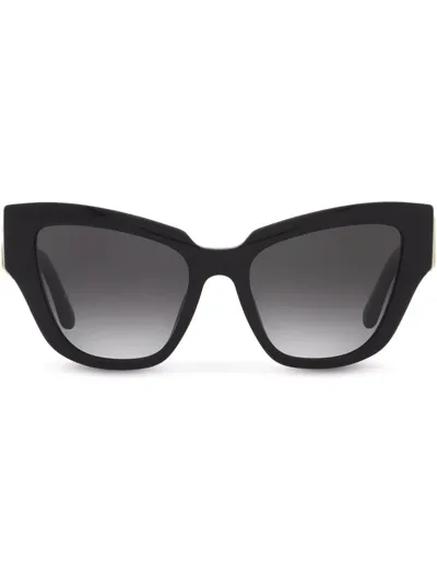 Dolce & Gabbana Dg Crossed Sunglasses In Black