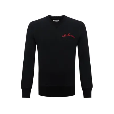 Alexander Mcqueen Logo Sweatshirt In Black