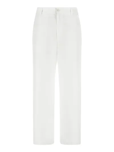 Barena Venezia High-waist Straight-leg Trousers In White