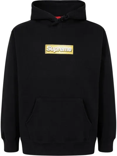 Supreme Bling Box Logo Hoodie In Schwarz