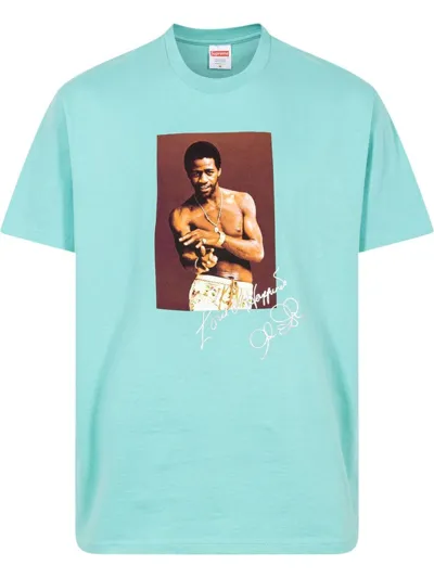 Supreme Al Green Photo-print T-shirt In Blue