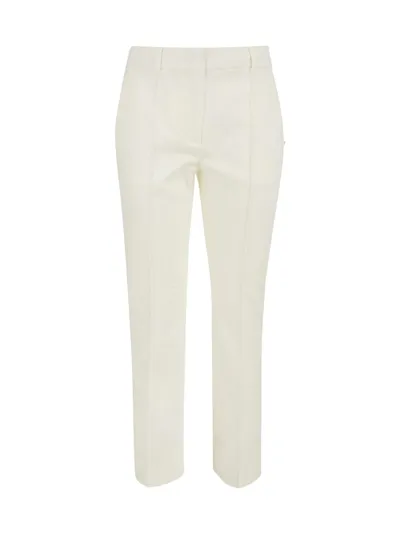 Sportmax Woman White Classe Trousers In 001bianco