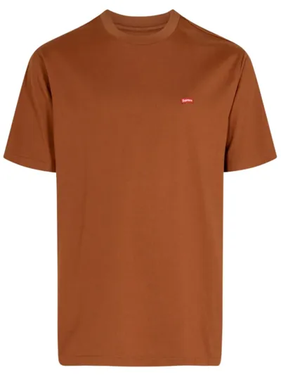 Supreme Small Box Logo T-shirt In Brown