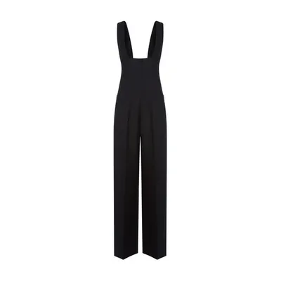 Philosophy Di Lorenzo Serafini Sleeveless Straight-leg Jumpsuit In Nero