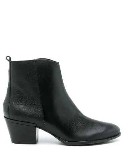 Sarah Chofakian Nicolo Leather Boots In Black