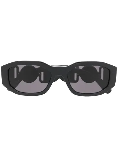 Versace Square-frame Sunglasses In Black