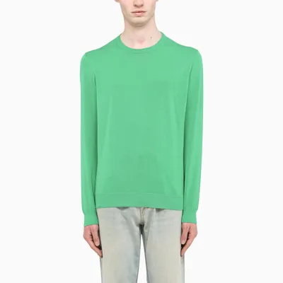 Drumohr Green Cotton Jumper