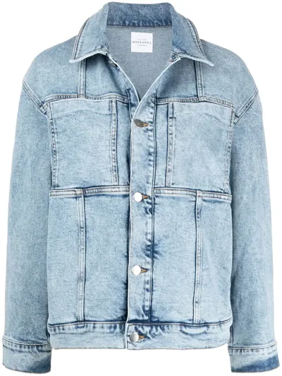 Roseanna Bango Organic Cotton Denim Jacket In Blue