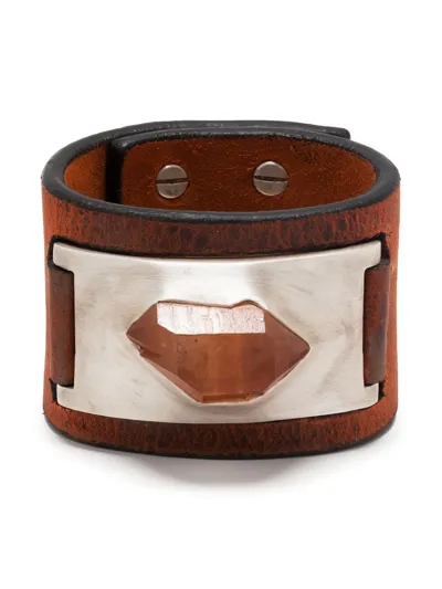 Parts Of Four Amulet Champagne-quartz Cuff In Orange