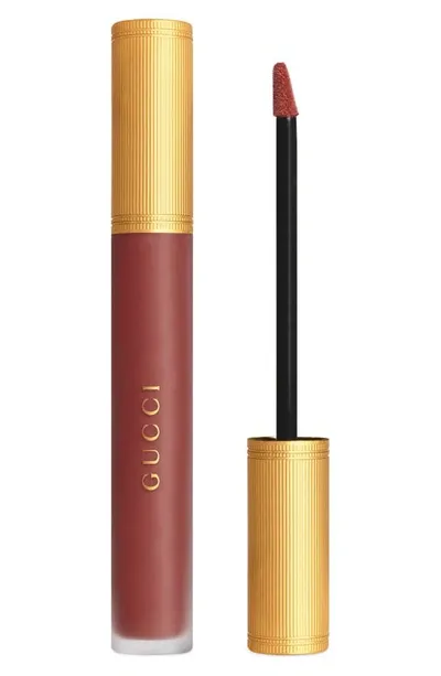 Gucci Transfer-proof Matte Liquid Lipstick 203 Mildred Rosewood