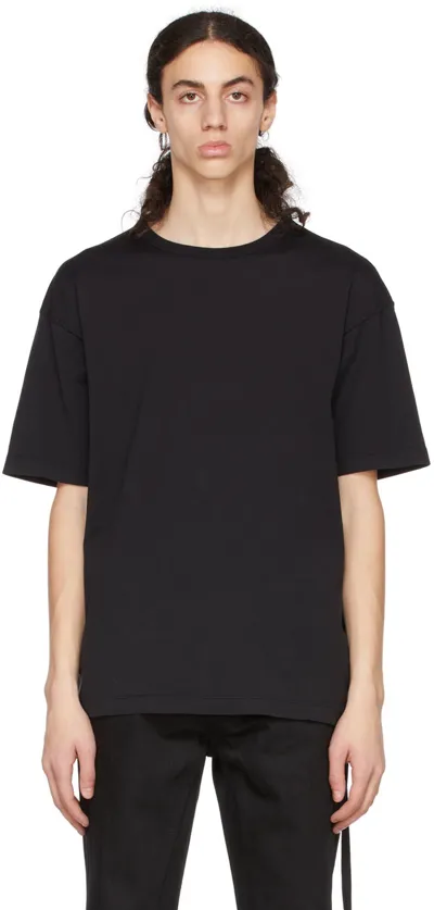 Ann Demeulemeester Black Oversized Crewneck T-shirt