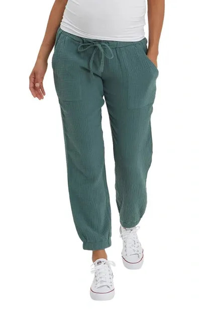 Nom Maternity Chamonix Maternity Joggers In Eucalyptus