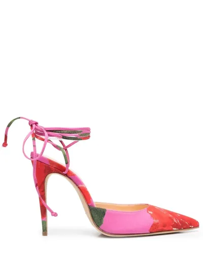 Magda Butrym 110mm Floral Pointed-toe Pumps In Pink