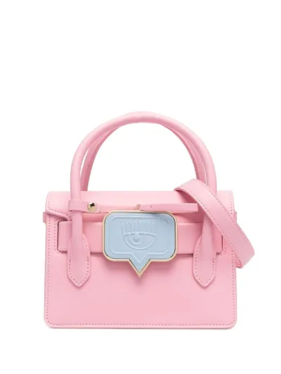 Chiara Ferragni Eye-plaque Tote Bag In Rosa