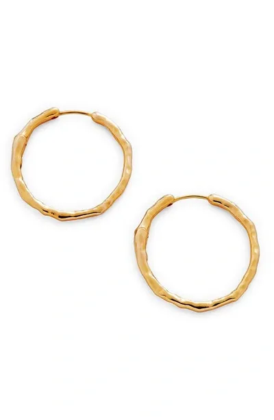 Monica Vinader Siren Muse Medium Hoop Earrings In Gold