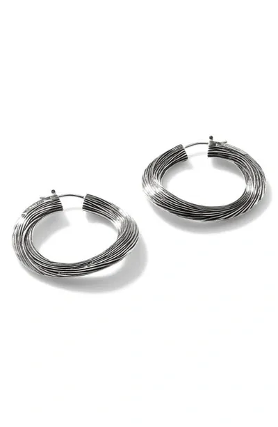 John Hardy Bamboo Sterling Silver Hoop Earrings