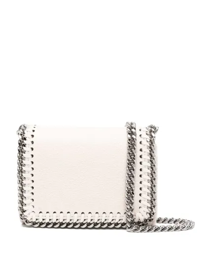 Stella Mccartney Falabella Chain-strap Cardholder In Nude