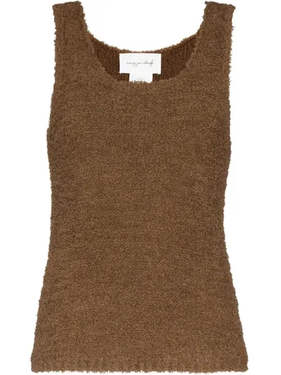 Missing You Already Brown Towel Yarn Tank Top