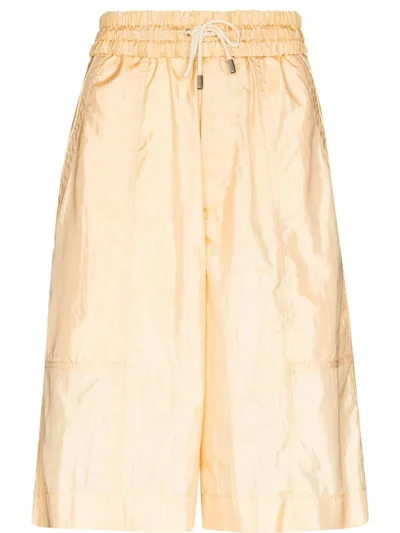 Isabel Marant Laiora Drawstring-waist Bermuda Shorts In White