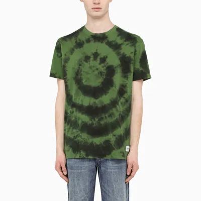 Sundek Golden Wave Green Tie-dye Crewneck T-shirt