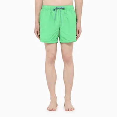 Sundek Golden Wave Green Overdyed Swim Shorts