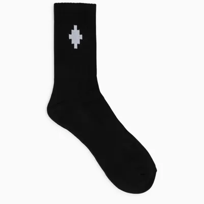 Marcelo Burlon County Of Milan Embroidered Logo Socks Black