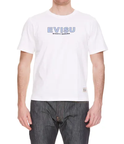 Evisu Daruma Double Daicock T-shirt White