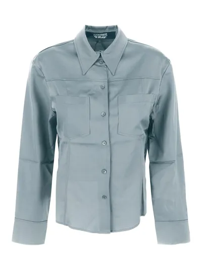 Jacquemus La Chemise Mentalo Shirt In Blue