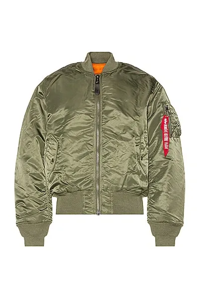 Alpha Industries Ma-1 Slim Fit Jacket In Sage