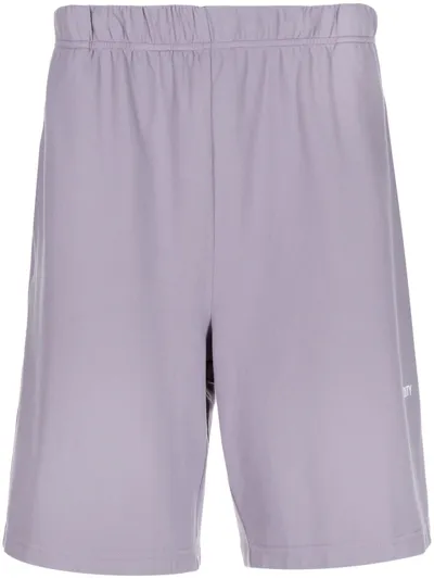 Off Duty Rigg Logo Print Track Shorts In Purple