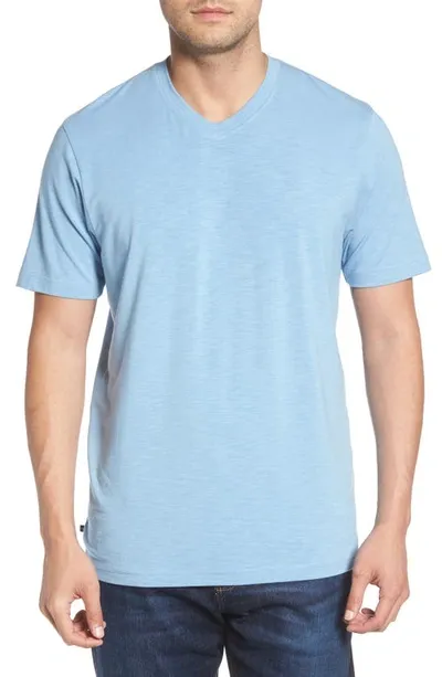 Travismathew Cloud Trim Fit Slubbed T-shirt In Sleet