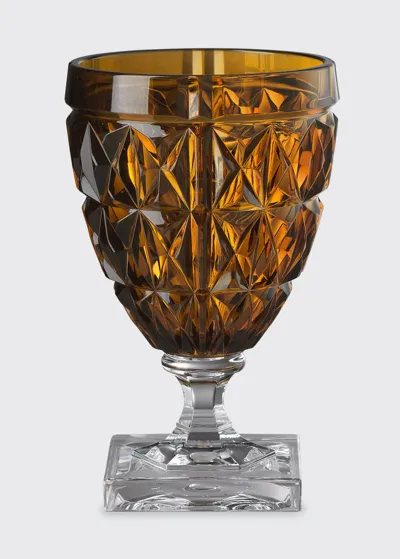 Mario Luca Giusti Stella Wine Glasses, Set Of 6 In Amber