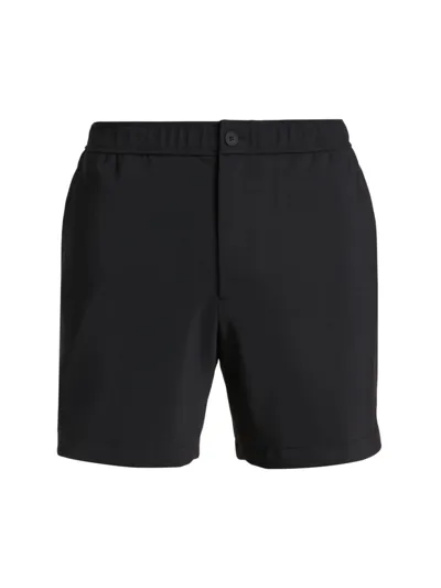 Theory Curtis Flat Front Shorts In Black