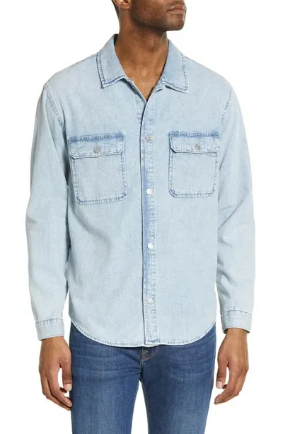 Frame Unison Denim Button-up Shirt In Ventura