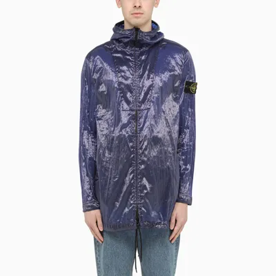 Stone Island Piattina Parka Jacket Bright Blue