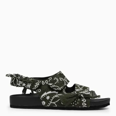 Arizona Love Khaki Apache Low Sandals In Green