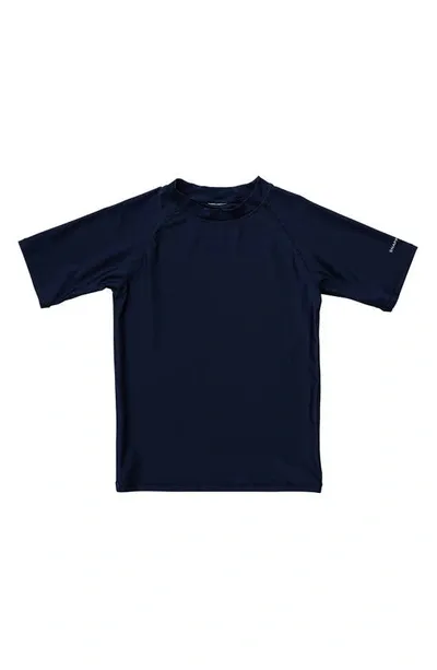 Snapper Rock Kids' Little Boy's & Boy's Core Uvb Rashgaurd Top In Navy