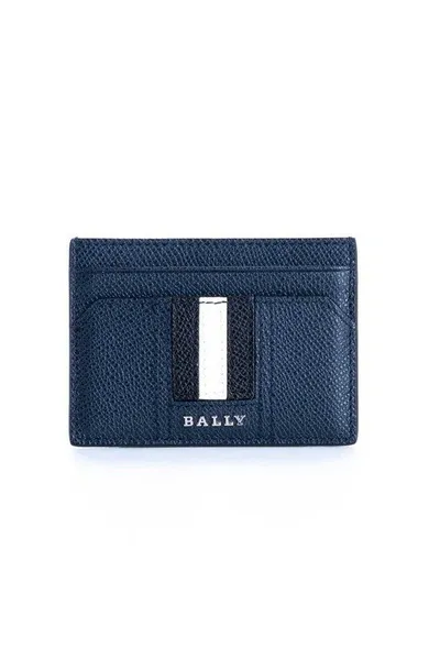 Bally Thar Logo Detailed Card Holder In Navy