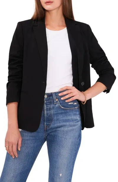 Vince Camuto Sophia One-button Blazer In Rich Black