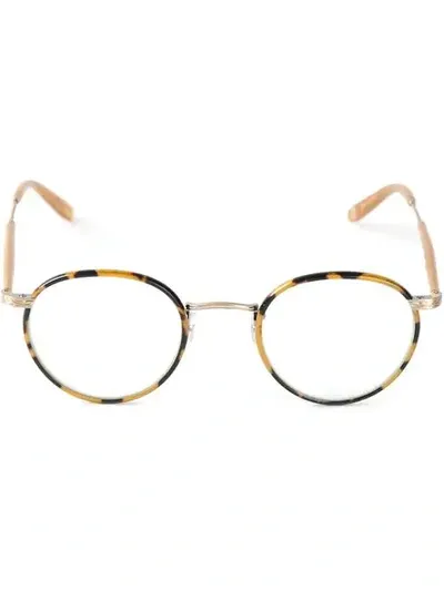 Garrett Leight Wilson Tortoise-amber Glasses In Brown