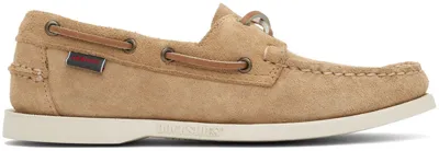 Sebago Portland Fleshout Boat Shoe - Beige Camel In Neutrals