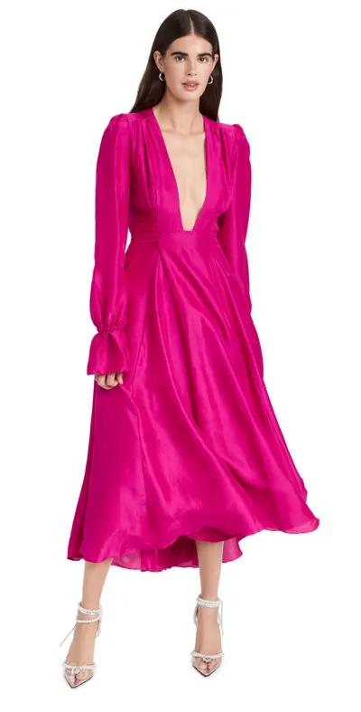 Azeeza Willow Dress In Magenta